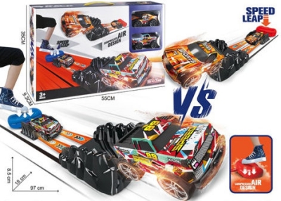 Писта за Изстрелване със Сгъстяване на Въздух чрез Настъпване 97×18×9 см Кутия 55×35×10 см